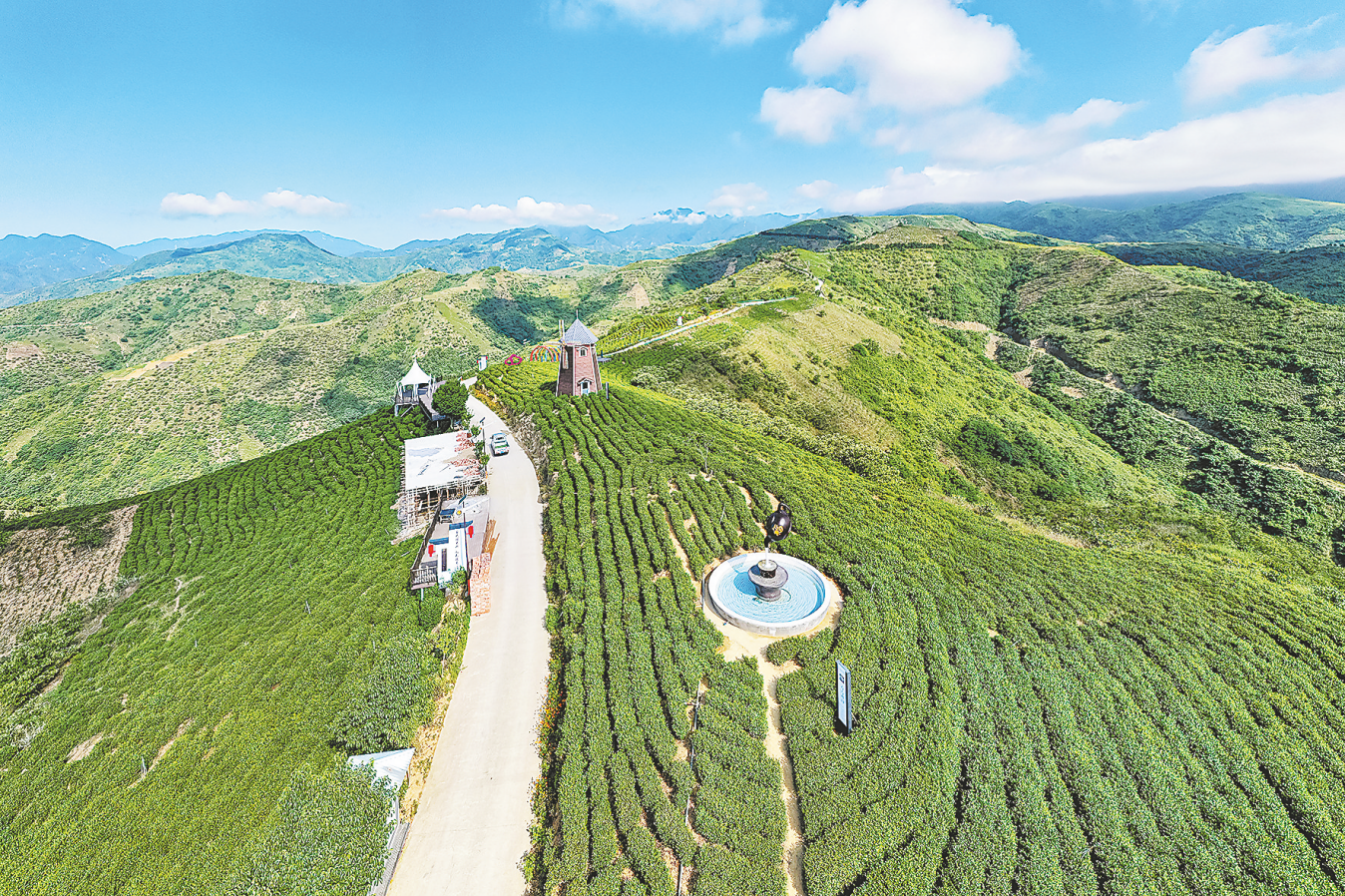 莲花社区黄花岭茶创小镇俯瞰图
