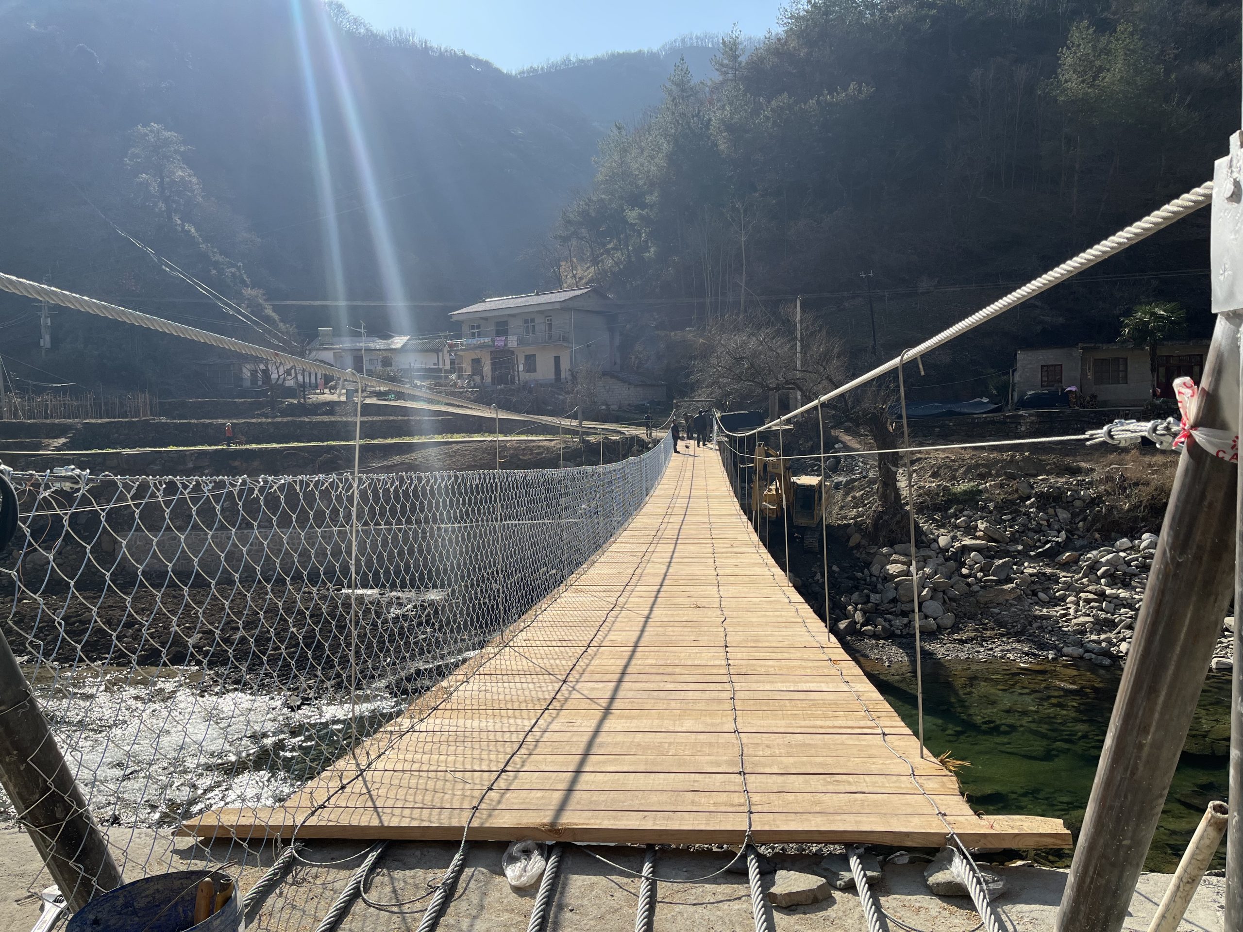 八岔沟铁索桥