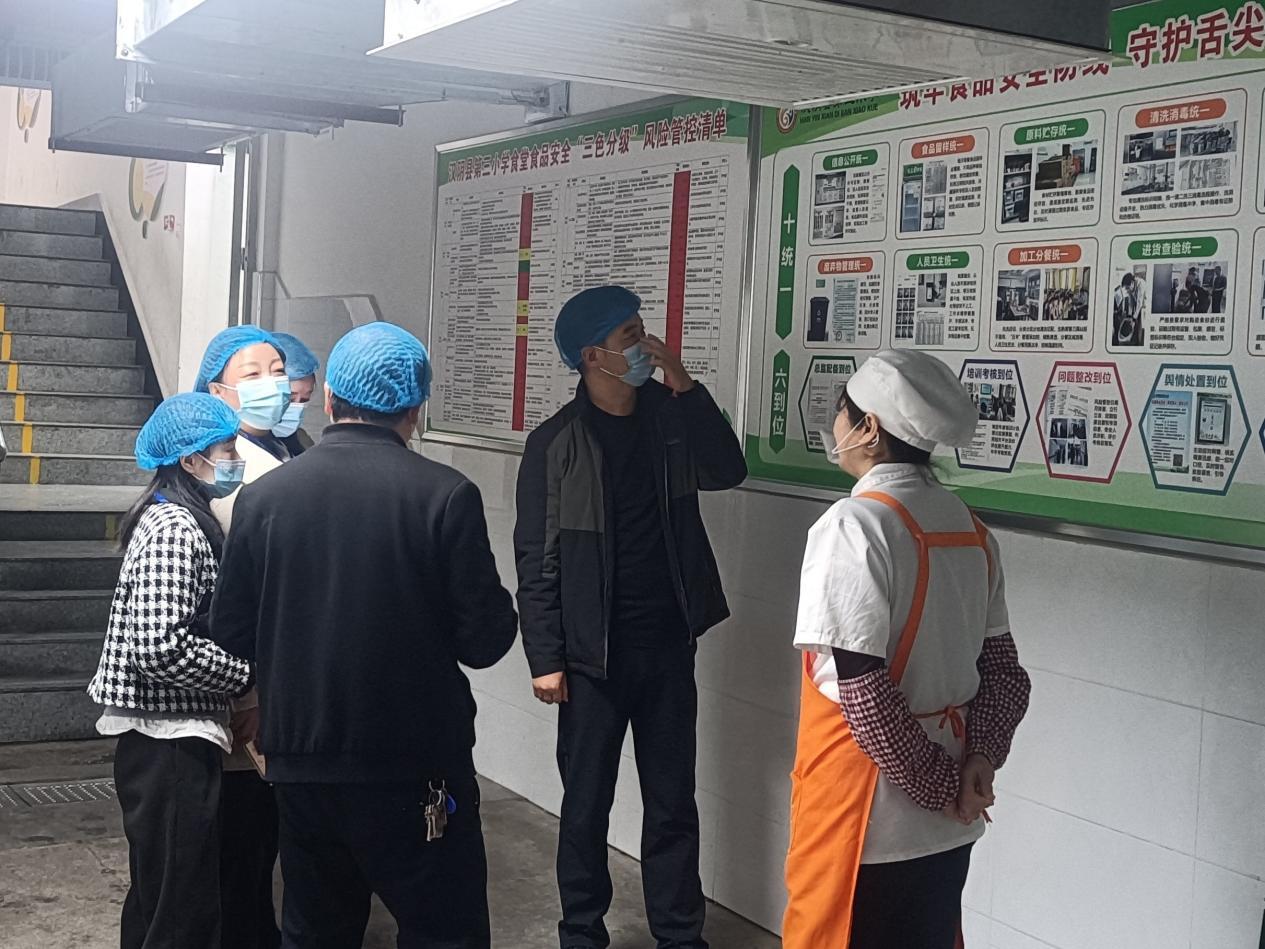 膳食委員會(huì)家長(zhǎng)參觀食堂